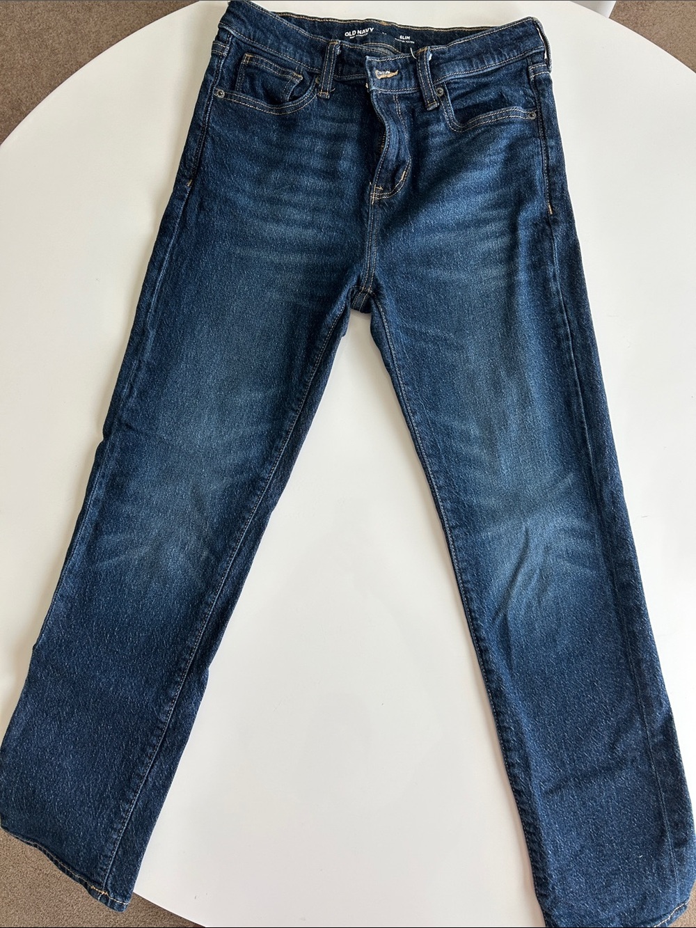 Old Navy Boy’s Navy Blue Straight-Leg Jeans